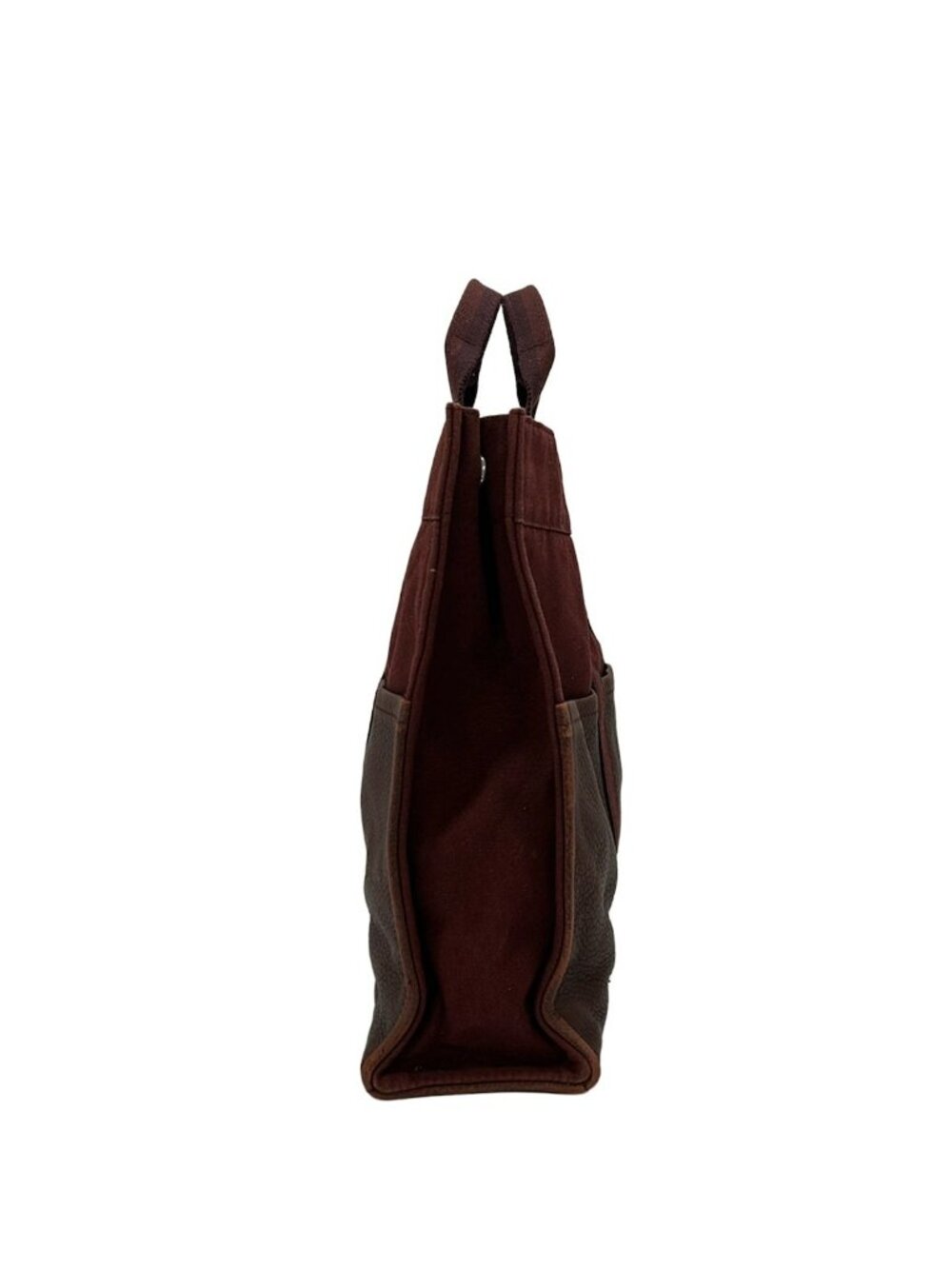 Hermes Tote Fourre Tout MM Half Leather Bordeaux - Picture 4 of 14